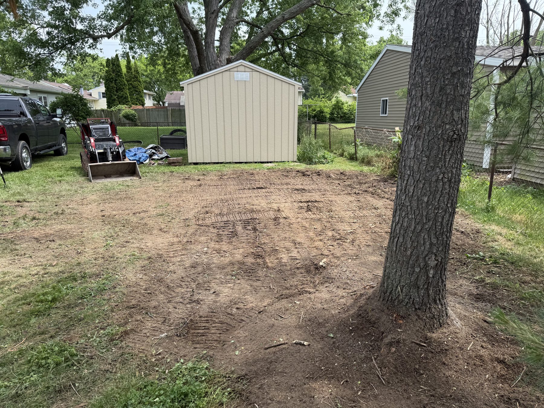Cleanup equipment on site